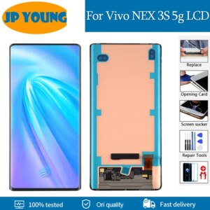 6.89″ Original Amoled For NEX 3S 5G V1950A lcd Screen Display Touch Panel Digitizer For Vivo NEX 3 V1923A NEX3 5G V1924A LCD