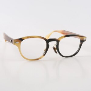 Eyeglass Frames Unique Vintage Retro Optical Lenses Eyeglasses Handmade Honey Black Horn Prescription Man’s Glasses Frames