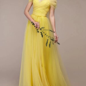 Tulle Sweetheart Bridesmaid Dress Off Shoulder Spaghetti Straps Maid Of Honor Cocktail Dress Long A-Line Wedding Guest Dresses