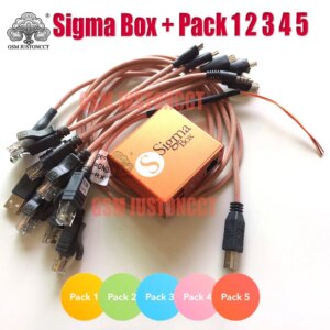 Sigma Plus Box with Cable Set (9pcs.) + Sigma Pack 1, 2, 3, 4, 5 Activation