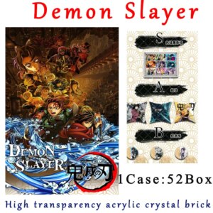 2025 Demon Slayer High Transparency Acrylic Crystal Brick Wholesale Anime Character Collection Card Hobbies Gift And Child Toys