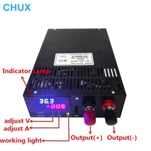 CHUX High Walt 3000W LED Display Switching Power Supply 0-12V Adjustable 15V 24V 36V 48V 60V 80V 90V 100V 110V 300V AC to DC