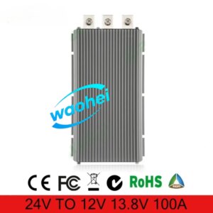 24V to 13.8V 12V 100A DC DC Step Down Converter 24 Volt to 12 Volt Voltage Regulator Reducer Transformer Module Buck Heavy Duty