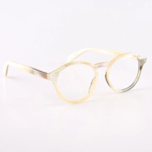 Man’s Glasses Frames Unique Vintage Retro Reading Myopia Eyewear Handmade White Horn Prescription Women Eyeglass Frames