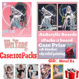 2025 Newest WeiYang Demon Slayer A6 Boards Nezuko Shinobu Japanese Anime Kimetsu Yaiba Booster Box Tcg Card Toy Hobbies Gifts