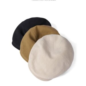 Designer high luxury peaked cap male and female painter big around duckbill beret