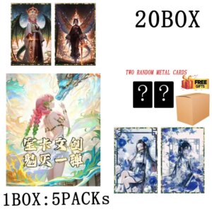 Wholesales Demon Slayer Collection Cards Booster Box Baoka Wenchuang Acrylic Color Paper High Appearance Kids Toys Playing Cards