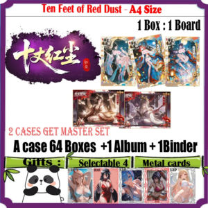 A4 Size Goddess Card ‘ Ten Feet of Red Dust ‘ Hobby Anime Doujin CCG Collection Card Game Acrylic Board Trade Card Gifts Toys