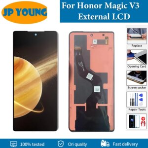 6.43″ OLED External Screen For Honor Magic V3 LCD Display FCP-AN10 FCP-N49 Small LCD Digital Assembly Repair Replacement Parts