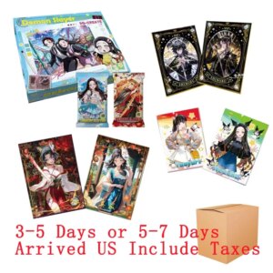 2025 Wholesales Demon Slayer Anime Collection Card Acrylic Tanjirou Kamado Nezuko Sexy Style Waifu Children Toy Gift Card Box