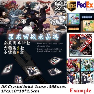Bargain Price Jujutsu Kaisen Crystal Brick Anime Satoru Gojo Character Itadori Yuji Game Card Kids Toys And Hobbies Gift