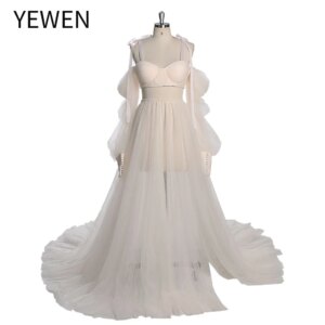 Two Piece Pregnancy Dress for Photoshoot with Corset Top and Skirt Lace Up Back Boho Pregnancy Photoshoot Outfit YEWEN YW230312