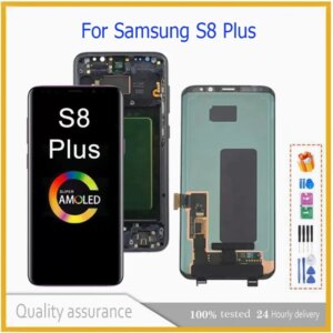 OLED S8 Plus Screen Assembly For Samsung Galaxy S8+ G955F LCD Display Digital Touch Screens with Frame Fit Samsung S8 G950F