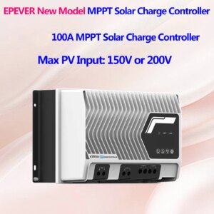 EPEVER 100A MPPT Solar Charge Controller Max PV Input 200V