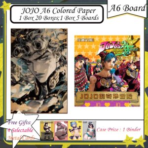 Wholesale Anime JOJO Bizarre Adventure JOJO A6 Colored Paper Character Collection Cards Characters Hobby Game Kids Toy Gifts
