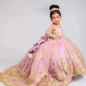 Customized  Mini Quinceanera Dresses Mexican Prom Flower Girl Dresses Tulle Appliques Sweetheart Bow Wedding Celebration Dresses
