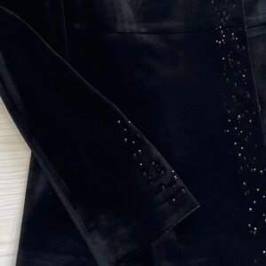 Business Office Women Suits Slim Fit Peak Lapel Velvet Wear Women Single Breasted Outfits 2 Pieces Blazer Pants Sets Customized