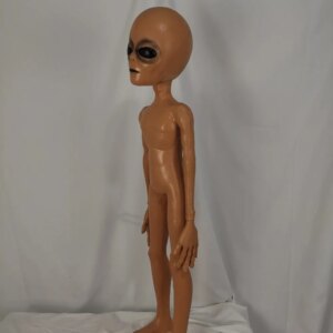 Scary Area 51 Alien Latex Prop for Halloween Party with Lifesize UFO and Roswell Martian Lil Mayo