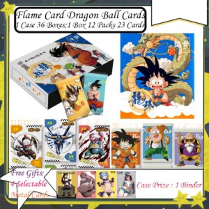 Flame Card Dragon Ball Cards Art Cards Collection Cards Game Super Saiyan Son Goku Anime Character Flash Kids Gift Toy