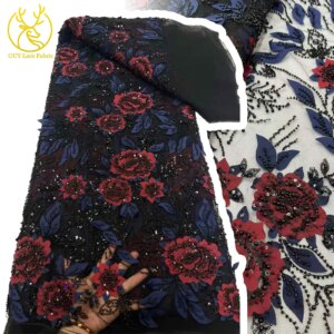 2025 High Quality Fashion French Sequins Mesh Groom Embroidery Lace Fabric African Nigerian Lace Fabric for Women Party Dresses