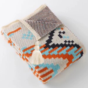 Nordic style knitted blanket sofa blanket single shawl cover blanket blanket