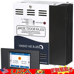 Solar Kit RVs Boats MPPT Charge Controller 40A 30A SB3024iL 12V 24V Lead Acid Lithium Battery 3.5″ Touchscreen Display