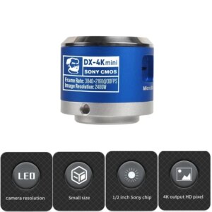 MECHANIC Industry Video Microscope Camera HD 26MP 4K 1080P 30FPS HDMI Output Magnifier for PC PCB IC Observe Repair DX-4K Mini