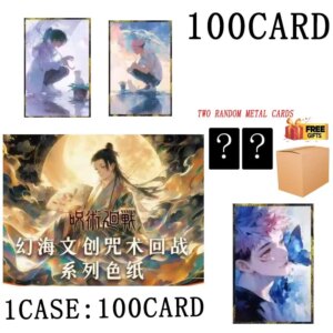 Huanhai Wenchuang Jujutsu Kaisen Wholesales Collection Card Booster Box Acrylic Color Paper Great Male God Playing Tables Game