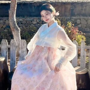 New Hanfu Korean Hanfu Summer Women’s Photography Yanji Princess Clothing Ethnic Style Ancient Fashionable Fairy Dress