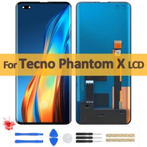 6.7″ Original Super AMOLED For Tecno Phantom X AC8 LCD Display Touch Screen Digitizer Assembly For Tecno AC8 LCD Replacement