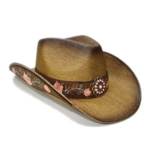 Cowboy hat with large brim for men and women outdoor stiff