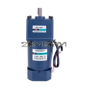 200W Speed Regulating Motor AC 220V Low Speed Slow High Torque Lift Gear Reduction Electric Gear Motor Mechanical PowerAccessory