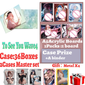New A5 Size Waifu Acrylic Boards ‘ To See You Wave4 ‘ Hobby Anime Doujin CCG Collection Card Game Spicy Board Trade Gifts Toys