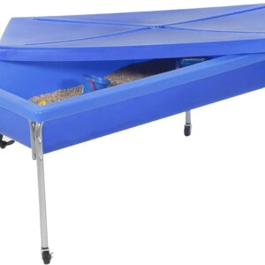 Sensory Sand and Water Activity Table and Lid Set for Preschool, Daycare, Classroom, Outdoor Play, 18″, Blue