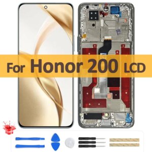 Original 6.7″ OLED For Huawei Honor 200 LCD Display ELI-NX9 Touch Screen Digitizer Assembly For Honor 200 ELI-AN00 Replacement