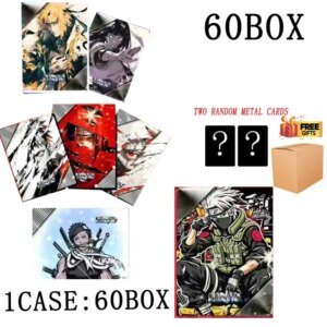 Wholesale Anime Naruto Collection Cards Booster Box Langu Wenchuang Metal Card Wave 3 Kids Toys Playing Cards Board Game