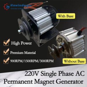 High Power 10000W 20000W Vehicle Power 220V Single Phase Alternator Dual-Purpose Permanent Magnet Electric Generat Diesel Engine