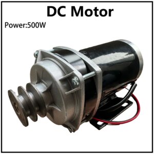 500W DC Motor Permanent Magnet Generator Micro Brushed Motor Brushed High Permanent Magnet 2850RPM Gear Electric Motor