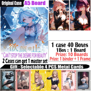 New Goddess A5 Size Board ” Can’t stop the desire for beauty ” Hobby CCG Card Trade Card Game Board Doujin Toys Board Gifts