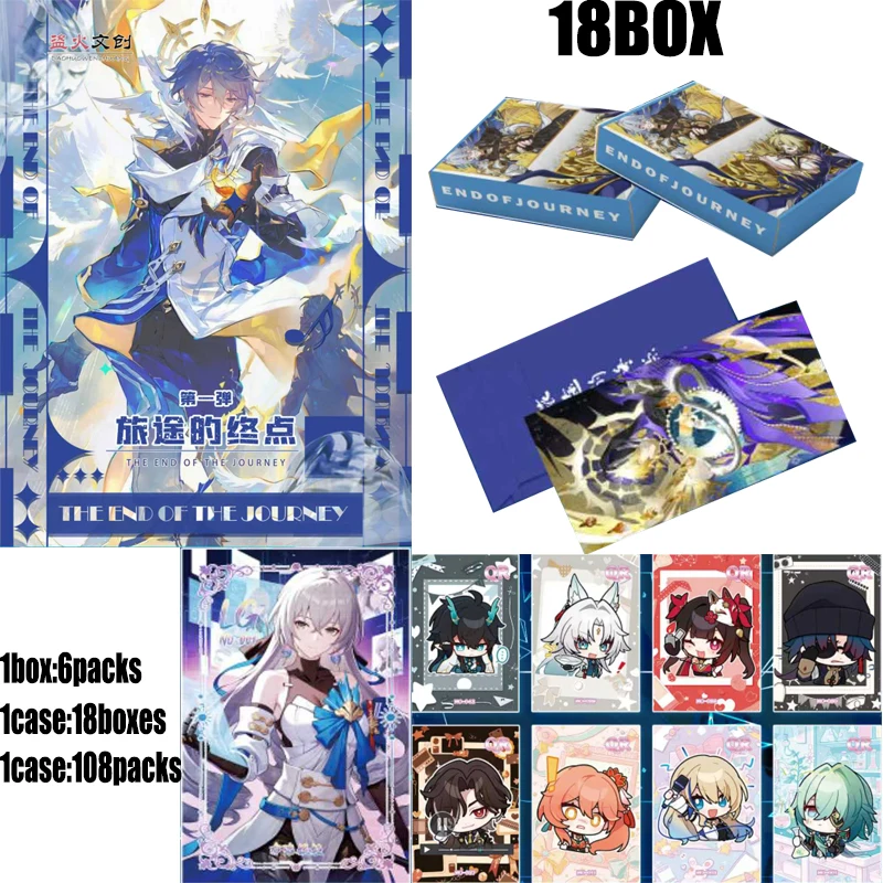 Genshin Impact Card Booster Box Pack Cosplay 10*15cm Wave 1 Game Character Collectible Cards Case Playing Cards Game