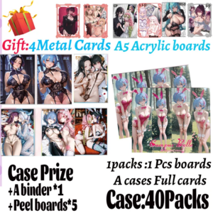 2025 Latest A5 Acrylic Boards Campus Belle Hobby Spicy Waifu Board Doujin Booster Rem Boa Nami Genshin Furina Rare Card Toy Gift