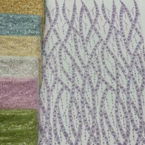 African Lace Fabric 2025 Sequins Beaded Embroidery Groom Nigerian Bridal High Quality French Tulle Lace Fabric For Wedding