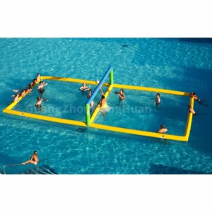PVC Inflatable Sea Volleyball Court Frame Floating Water Game Training Beach Outdoor Pool Party For Sale