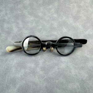 Eyeglass Frames Unique Retro Small Round Japan Style Handmade Natural Horn Prescription Man Glasses Frames Myopia Lenses Eyewear