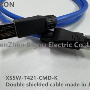 XS5W-T421-CMD-K/Double Shielded Cable / For OMRON EtherCAT communication capability