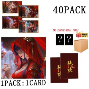 Wholesales Goddess Story Collection Cards Mingxikshe A4 Acrylic Quicksand Edge Colored Paper Booster Box Girl Playing Cards