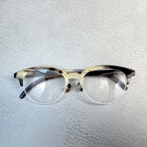Men Glasses Frames Unique Vintage Half Rim Handmade Natural Horn Reading Prescription Eyeglass Frames Optical Lenses Eyeglasses