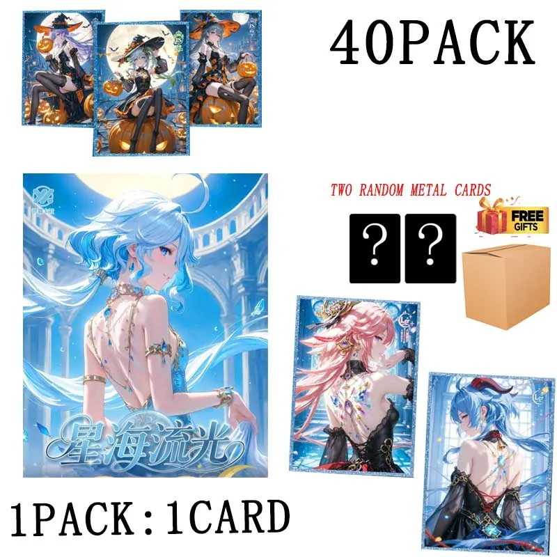 Goddess Story Cards Booster Box Wholesale Yiweikashe Wave 1 A4 Acrylic Color Paper Star Sea Light Series Waifu Toy Adults