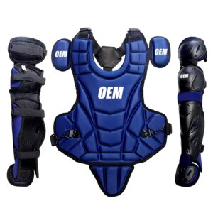 Protector Equipment 14inch Black Baseball Catchers Chest and Leg Guards Baseball Blls Softball for Youth