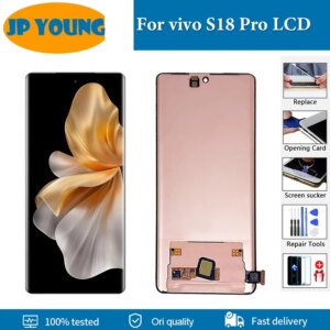 Original AMOLED 6.78″ LCD Screen For vivo S18 Pro V2344A Display With Digitizer Full Assembly For vivo S18 Pro LCD Replacement